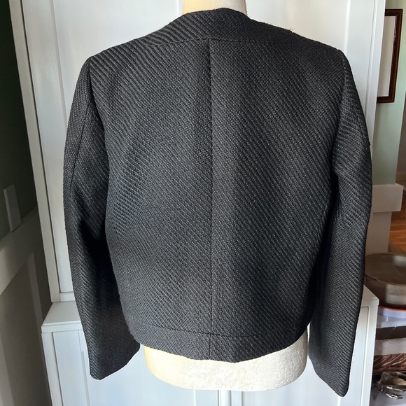 NWT J. Crew Factory Black Tweed Lady Jacket - Picture 8 of 8